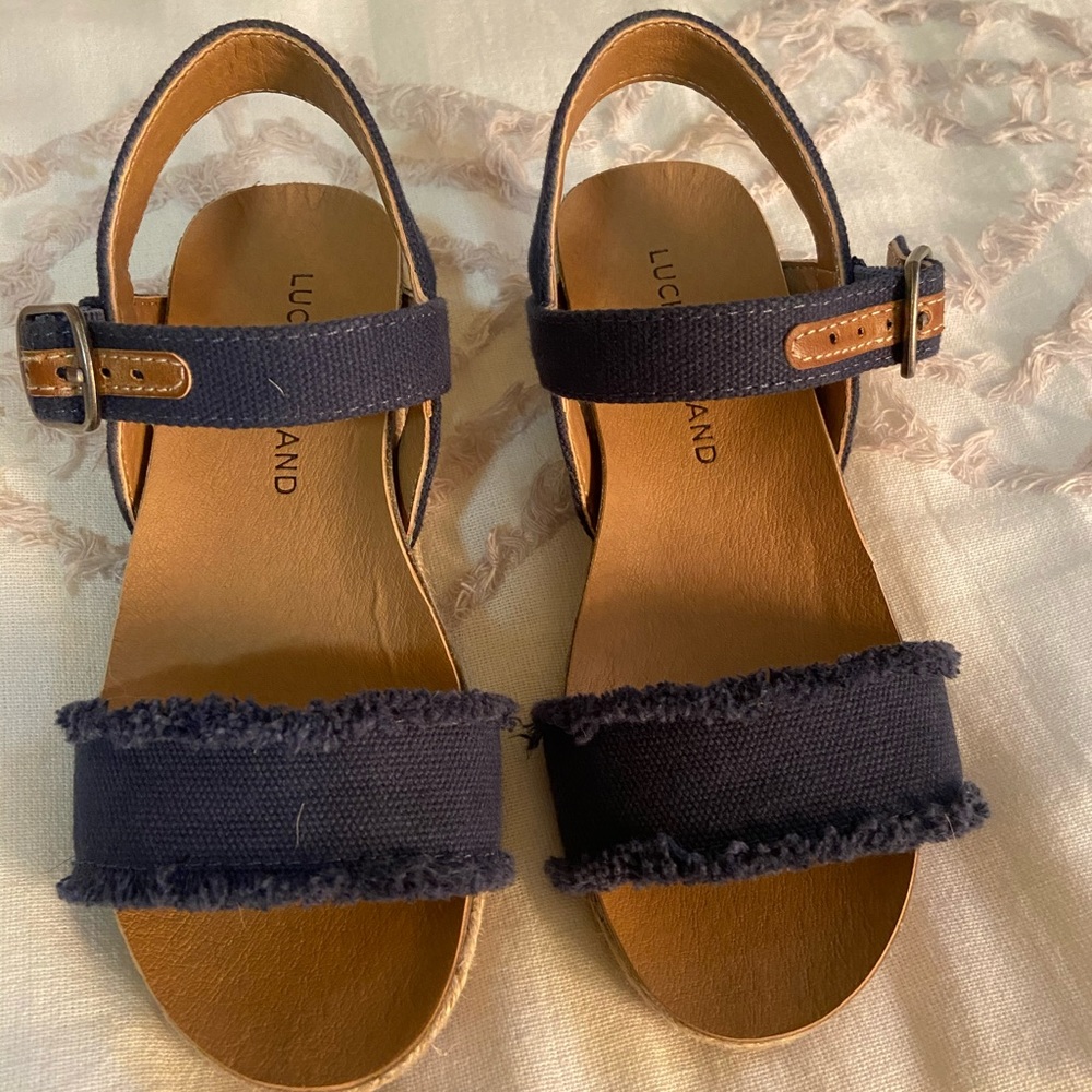 🦋 Blue Little Girls‘s Lucky Brand Wedges🦋